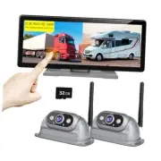 HD RV Vehicle Backup Cameras Wireless with 10.26" Monitor for Car Truck