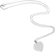 CIYODO Heart Shaped Stainless Steel Pendant for Pet Ashes Travel Friendly Keepsake with Hidden Compartment for Cherished Remembrance of Dogs and Cats
