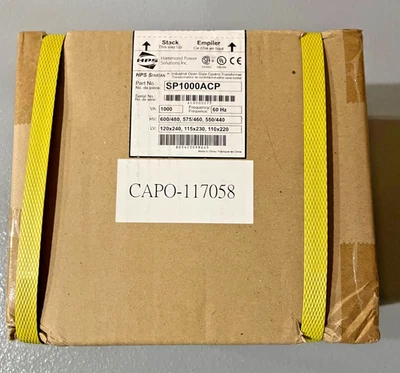 Hammond Control Transformer #SP1000ACP 1KVA, 1-phase, 480/600VAC