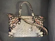 NWT Brahmin Asher Leather Satchel/Shoulder Bag in Gem Lacewing nwt