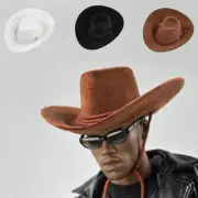 1/6 Scale Cowboy Hat Props Mini Flocked Cowboy Hat for 12inch Action Figure