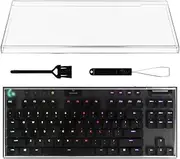 Geekria Keyboard Dust Cover, Clear Acrylic Keypads Cover Compatible with Logitech G915 TKL / G915 X Lightspeed TKL / G715 / G713