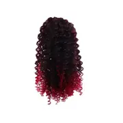 African Long Curly Drawstring Ponytail Hairpin in Expanded Natural Color Adjustable Ponytail