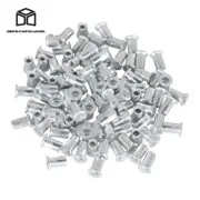 100 Piece 10-24UNC Aluminum Rivet Nut Rivnut Insert Nutsert Silvery