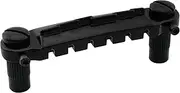 [Musiclily] Pro 52.5mm Pre-set Intonatable Wraparound Bridge Tailpiece for Epiphone Les Paul Junior LP Style Guitar, Black