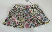 Carter's Baby Girls Floral Ruffle Pull On Elastic Waist Skirt, Multi, 9 M, NWT