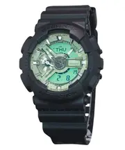 Casio G-SHOCK Mint Green Dial Alarm Timer Stopwatch GA-110CD-1A3 200M Mens Watch