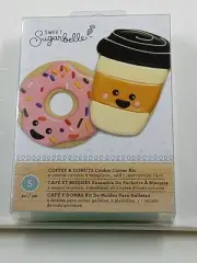 NEW Sweet Sugaebelle Coffee & Donuts Cookie Cutter Cookie & coffee Cup Template