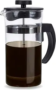 Home Master Coffee Tea Plunger, Glass Body, Dishwasher Safe, Capacity: 1 Litre, Measurements: 17cm x 9cm, 8 Cup Brew