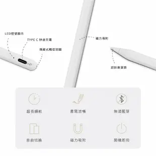 【eiP】Pencil S2 手機平板通用觸控筆(適用iOS蘋果/安卓/Google通用/iPhone15/平板/Apple ipad/Penoval)