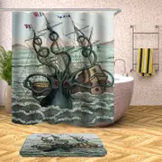Kraken Attack Shower Curtain