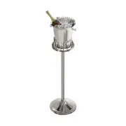 Ice Bucket with Stand Standing Champagne bucket for Party Stainless Steel Win...