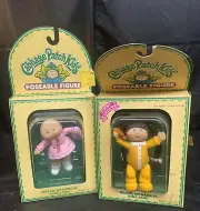 2 Cabbage Patch Kids Poseable Figure 3.5" Toy Doll