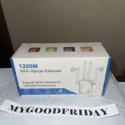 2.4G/5G Dual Band WiFi Repeater 1200Mbps WIFI Range Extender Wifi Signal Booster