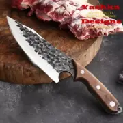 Chef Knife Handmade Cleaver Butcher Meat Cutting Home Tool BBQ Steak Making New