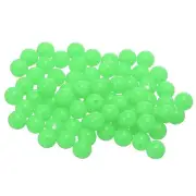 Fishing Beads Glow Hard Plastic Fish Rigs 7 mm for Catfish (1000 Pack, Green)