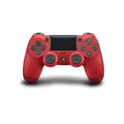 Wireless Game Controller for P4, Remote Gamepad Compatible with P4/Slim/PC/Pro with Dual Vibration/Analog Sticks/6-Axis Motion Sensor Red