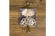 12x Christmas Wooden Tree Pendant Hanging Ornaments Xmas Party Home Craft Dcor