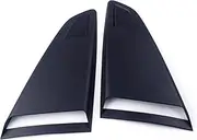 Black Plastic 1Pair Car Window Quarter Rear Louver Side Vent Scoop Cover Compatible for Ford Mustang 2015 2016 2017 2018