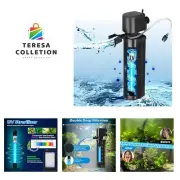Aquarium Filter for 40-150 Gallon Tank, U-V Fish Tank Green Clean Machine Sub...