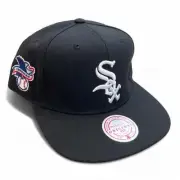 MENS MITCHELL & NESS MLB LEAGUE PATCH SNAPBACK WHITE SOX - BLACK