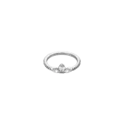 (W) Pandora Sparkling Herbarium Cluster Ring Sterling Silver Clear