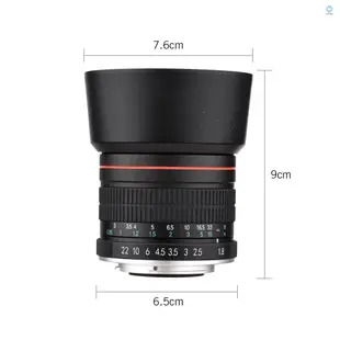 Andoer 85mm F1.8 中號遠攝鏡頭全畫幅人像鏡頭手動對焦EF卡口適用於佳能EOS Rebel T8i T7i