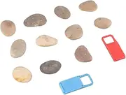 TEHAUX 10pcs Boys and Girls Hand-Painted Stones Bracket DIY Pebbles 2-4cm for