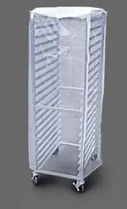 36565 Commercial-Grade Sheet Pan/Bun Pan Rack Cover, Plastic, 20-Tier, 28" L