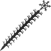 Snow Gauge Garden Rain Gauges Snow Depth Ruler Snow Ruler Christmas Decorations Christmas Snowfall Measuring Gauge Snow Measurement Supply Xmas Snow Measuring Stick Yard Sign Metal