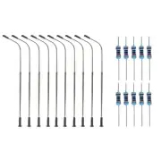10x LED Lighted Street Lamps for O Scale Model Trains Perfect for Layouts