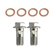 Motorcycle Stainless M10 x 1.25 Banjo Bolts Brake Master Cylinder Screw Brake Hose Caliper Bolt Hydraulic Clutch Screw As Shown