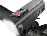 Bright Bike Light for Night Riding,Bright Rechargeable LED Cycle Headlight - Smart Digital Display, Waterproof Cycling Accessories, Handlebar Flashlight for Safety