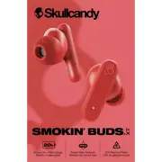 Skullcandy Smokin' Buds XT Wireless in-Ear Earbuds Flame Red NEW