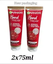 Garnier Hand Repair Intensive Restoring Hand Cream for Extra-Dry Hands Vegan X 2