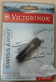Victorinox 7 function Swiss Army Knife Classic SD 56213 ONYX Translucent Knife