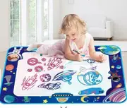 150*100 Large Water Doodle Mat,Mess Free Water Drawing Mat with Neon Colors, Toddler Water Painting Board Educational Toys，Birthday Christmas Gift