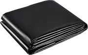 Black Pond Liner for Koi Fish Ponds Fountain Waterfall Pools Membrane 4x6m 5x8m 6x10m 8x12m 10x15m HDPE Durable Heavy Duty Pond Lining Film, Damp Proof Tarp(3x5m(9.8x16.4ft))