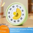 60 Minutes Visual Analog Timer Countdown Clock Time Management Adult Kids Tool^