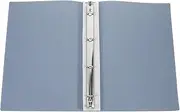 TEHAUX 4 Ring Binder Cover, A4 Size PU Leather Document Folder - Fabric Textured Loose Leaf Notebook Shell Organizer for Office, School Business Blue