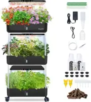 66 Pods Hydroponics Growing System – Indoor Garden with Full Spectrum LED Light