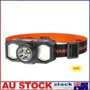 Waterproof LED Headlight USB Rechargeable XPE COB Fishing Headlamp Head Torch ZQ