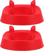 GANAZONO 2Pcs Rugby Kicking Tee with Prong Hold Versatile Sports Ball Display Holder for Soccer Basketball and More Durable Red Stand for Youth Adults