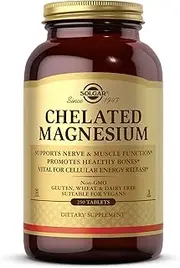 Solgar Chelated Magnesium Tablets, 250 Count