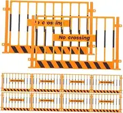 Abaodam 10pcs Mini Street Barricade Props for Early Education Traffic Sign Toys for Boys and Girls Realistic