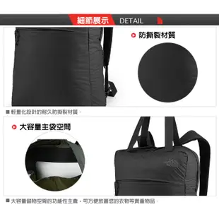 【美國 The North Face】抗撕裂旅行雙肩背包18L Glam Tote/可手提.攻頂包_黑_3RHV