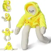 16 Inch Banana Doll Man Plush Stuffed Toy Man with Magnet Funny Plush Pillow Toy Man Doll Stress Release Hugs Toys Best Christmas Brithday Party Festivals Gifts for Kids Boys Girls