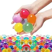 Non Toxic Water Gel Beads 500Pcs Giant & 20000Pcs Small Kit, Rainbow Mix Water Gel Beads Growing Balls for Vases Filler, Wedding and Home Decoration
