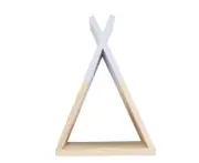 puluofuh Storage Holder Triangle DIY Room Decor Wall Mounted Storage Rack for Living Room-Grey