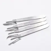 Sterile Carbon Steel Surgical Scalpel Blade + 3# Stainless Steel Handle Option